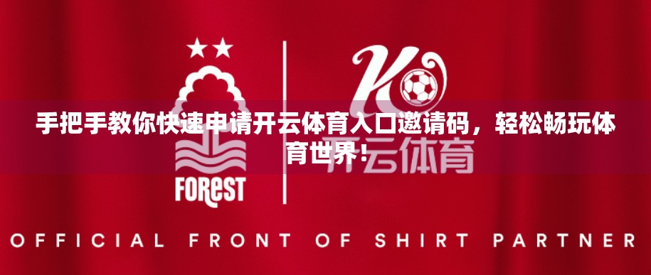 手把手教你快速申请开云体育入口邀请码，轻松畅玩体育世界！