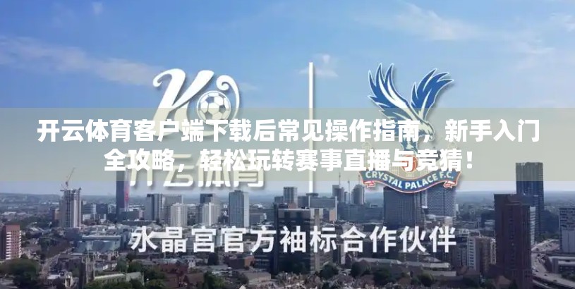 开云体育客户端下载后常见操作指南，新手入门全攻略，轻松玩转赛事直播与竞猜！