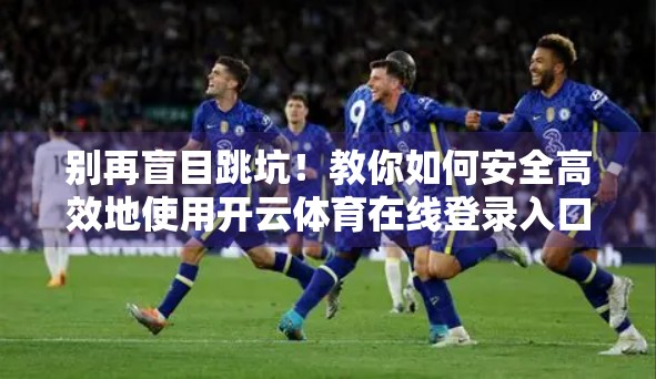 别再盲目跳坑！教你如何安全高效地使用开云体育在线登录入口，避免踩雷！